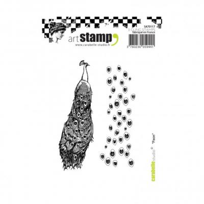 Carabelle Studio Cling stamp - paon Pfau